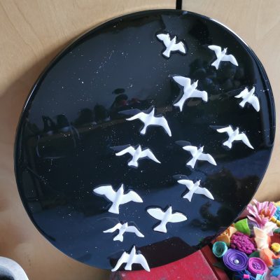 3d birds flying