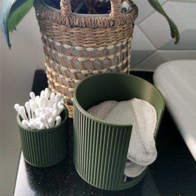 cotton bud holder and makeup remover pad holder